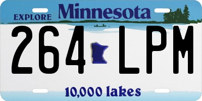 MN license plate 264LPM