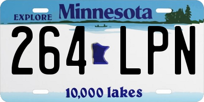 MN license plate 264LPN