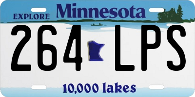 MN license plate 264LPS