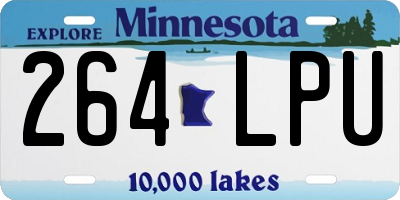 MN license plate 264LPU