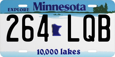 MN license plate 264LQB