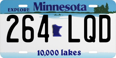 MN license plate 264LQD