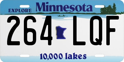 MN license plate 264LQF
