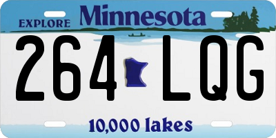 MN license plate 264LQG