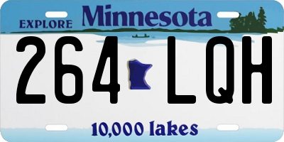 MN license plate 264LQH