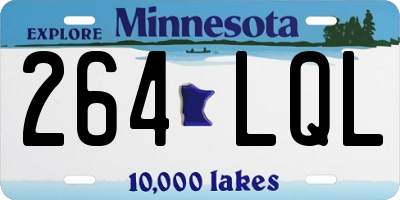 MN license plate 264LQL