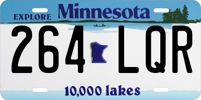 MN license plate 264LQR
