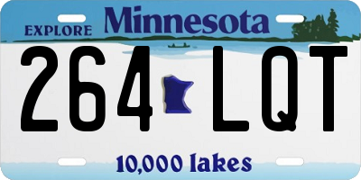 MN license plate 264LQT