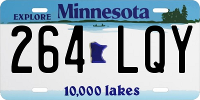 MN license plate 264LQY