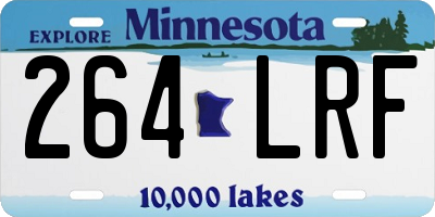 MN license plate 264LRF