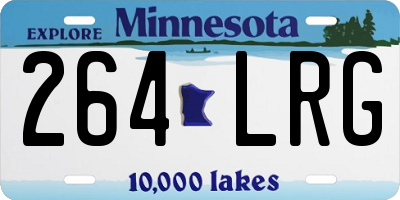 MN license plate 264LRG