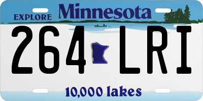 MN license plate 264LRI