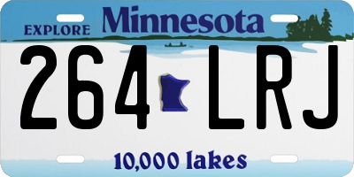 MN license plate 264LRJ