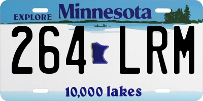 MN license plate 264LRM