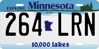 MN license plate 264LRN