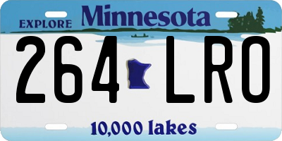 MN license plate 264LRO