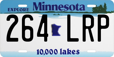 MN license plate 264LRP
