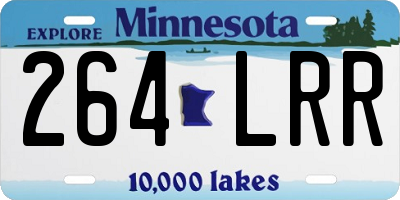 MN license plate 264LRR