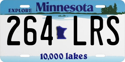 MN license plate 264LRS