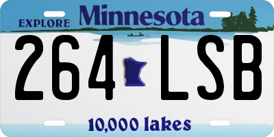MN license plate 264LSB