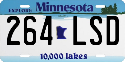 MN license plate 264LSD