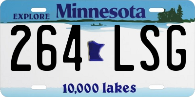 MN license plate 264LSG