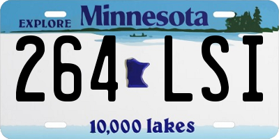 MN license plate 264LSI