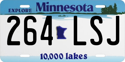 MN license plate 264LSJ