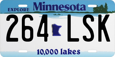 MN license plate 264LSK