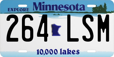 MN license plate 264LSM