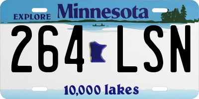 MN license plate 264LSN