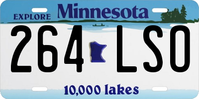 MN license plate 264LSO