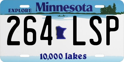 MN license plate 264LSP