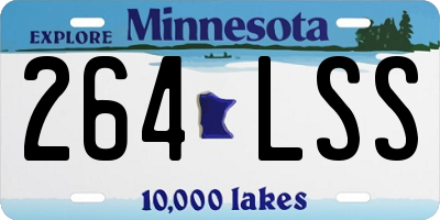 MN license plate 264LSS