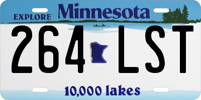 MN license plate 264LST