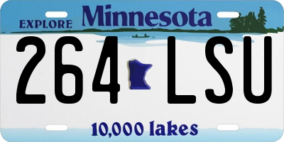MN license plate 264LSU