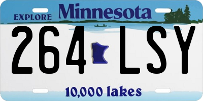 MN license plate 264LSY
