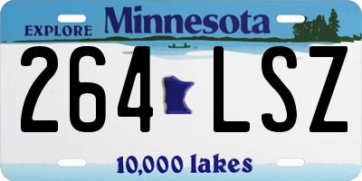 MN license plate 264LSZ