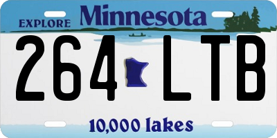 MN license plate 264LTB