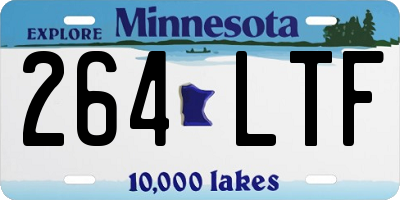 MN license plate 264LTF