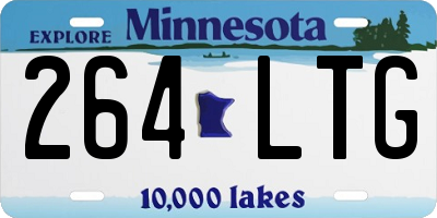 MN license plate 264LTG