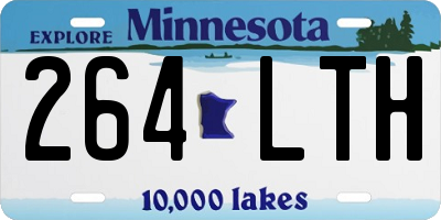 MN license plate 264LTH