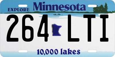 MN license plate 264LTI