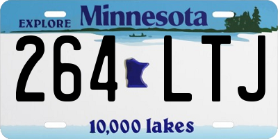 MN license plate 264LTJ