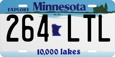 MN license plate 264LTL