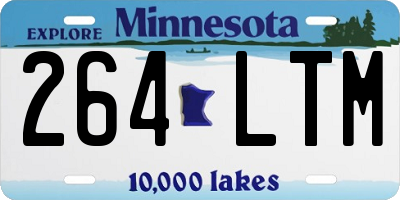 MN license plate 264LTM
