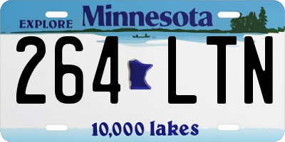 MN license plate 264LTN