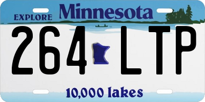 MN license plate 264LTP
