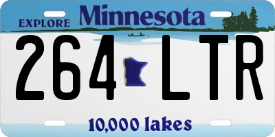 MN license plate 264LTR