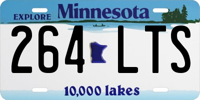 MN license plate 264LTS